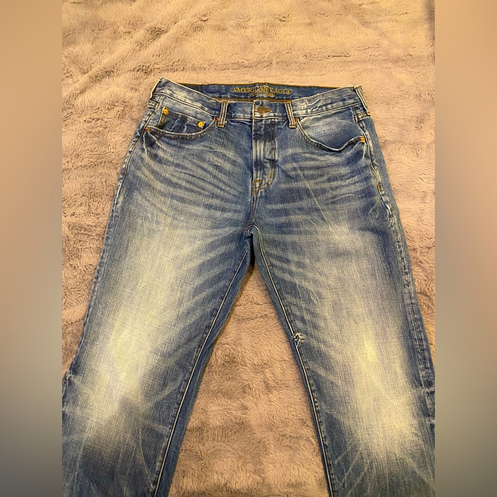 American Eagle Men’s Denim Jeans Original Straight Sz 34x36 Blue